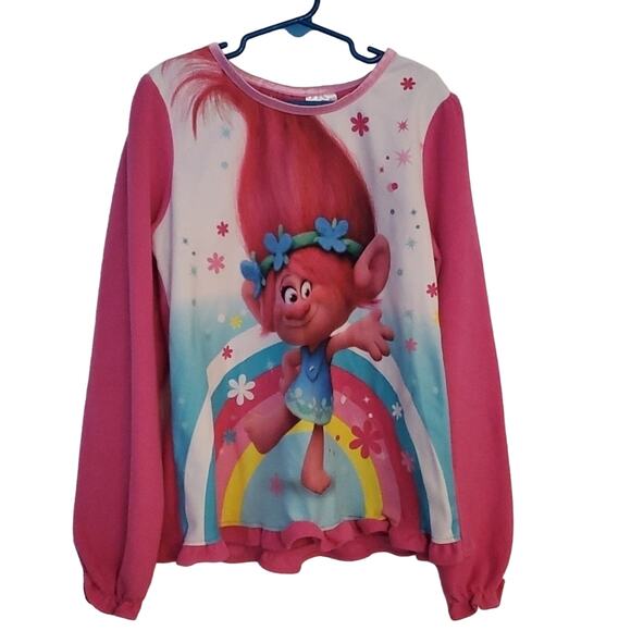 Trolls Fleece Top, Poppy and Rainbow - Picture 1 of 5